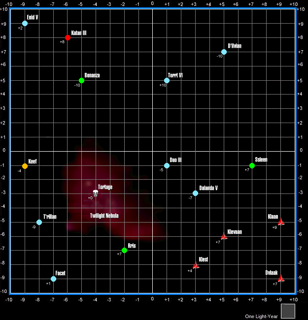 Twilight Nebula Sector Map